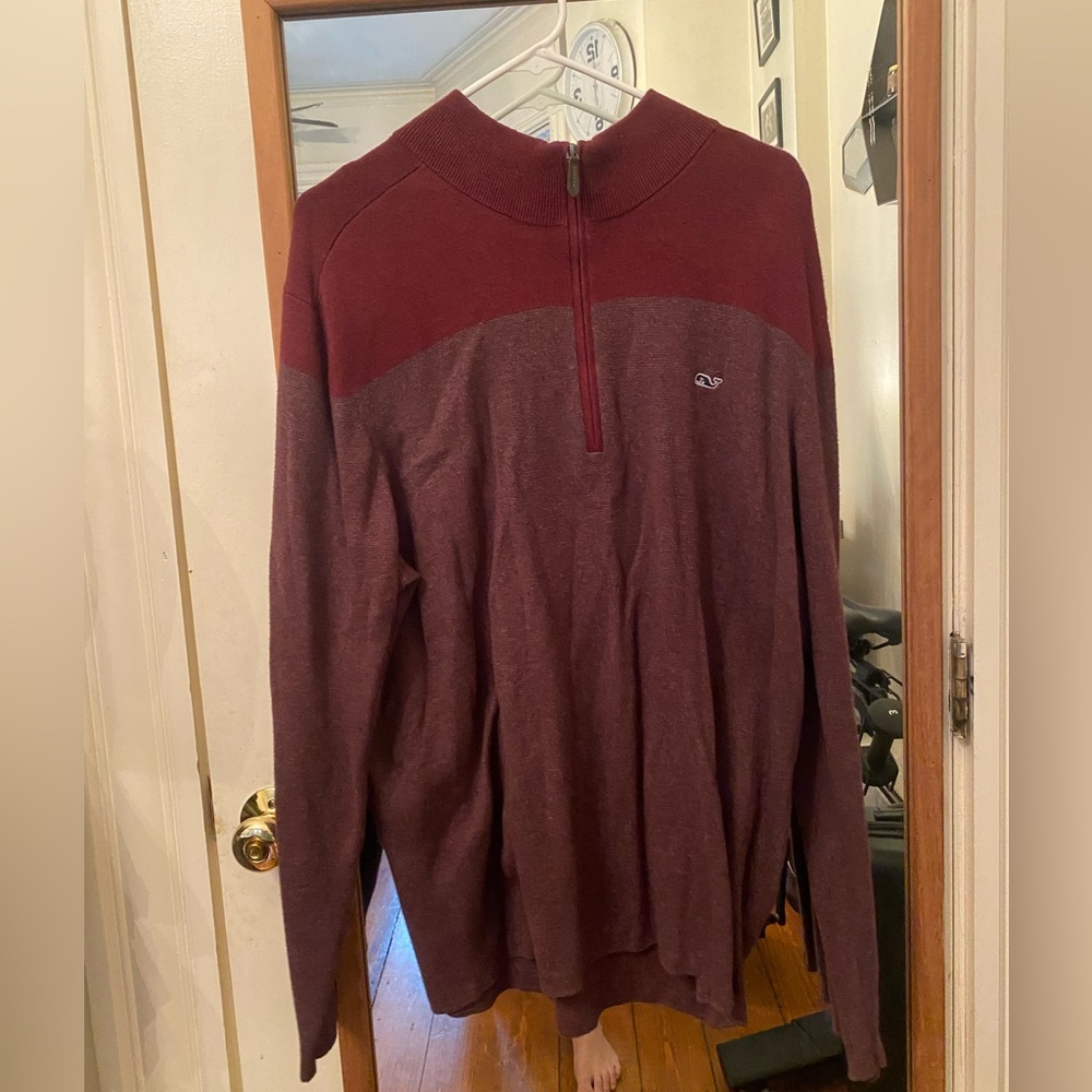 Vineyard Vines Two Tone Quarter Zip Size XL